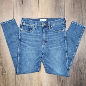 Madewell 10" High Rise Skinny Indigo/blue Size 29 EUC